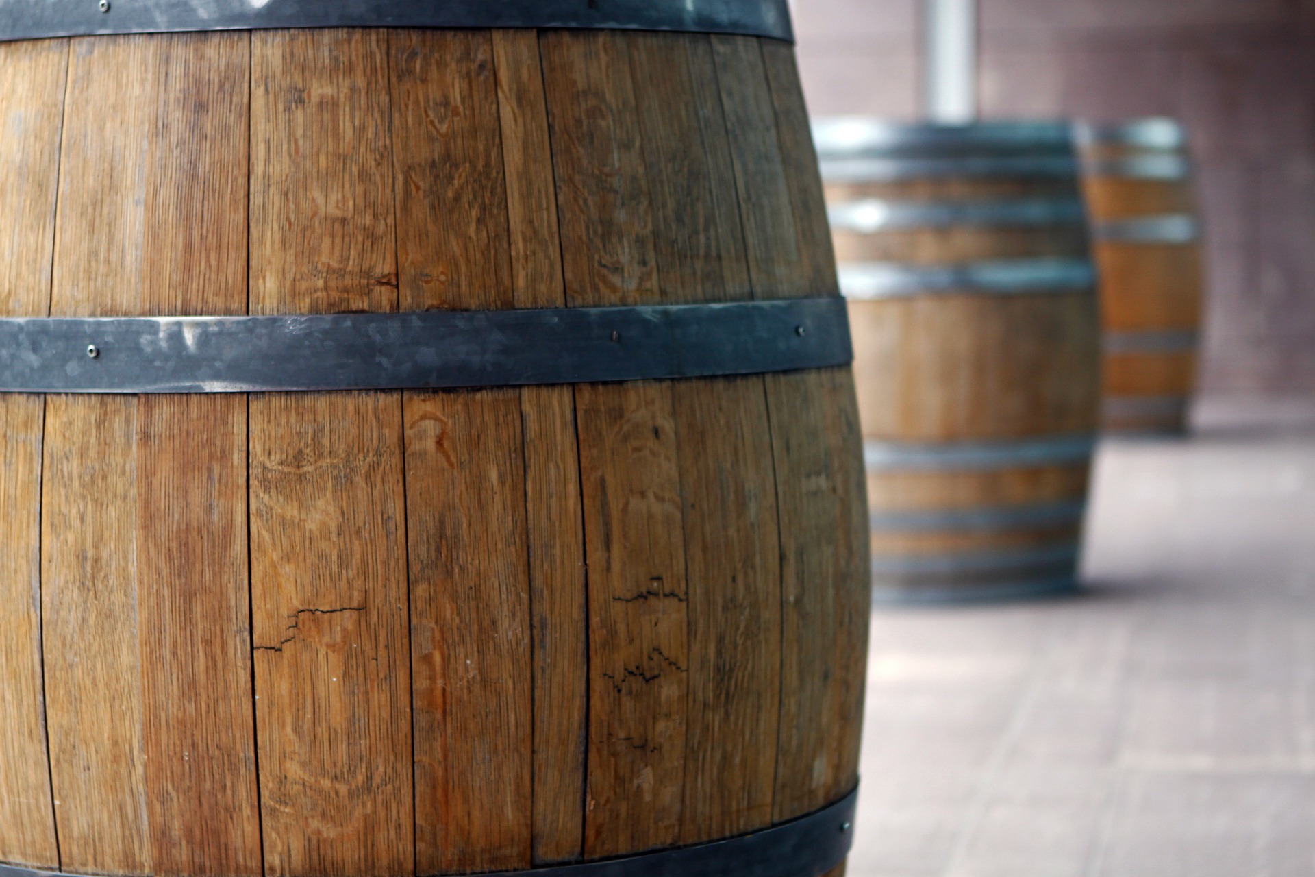Wine in Wood Barrels